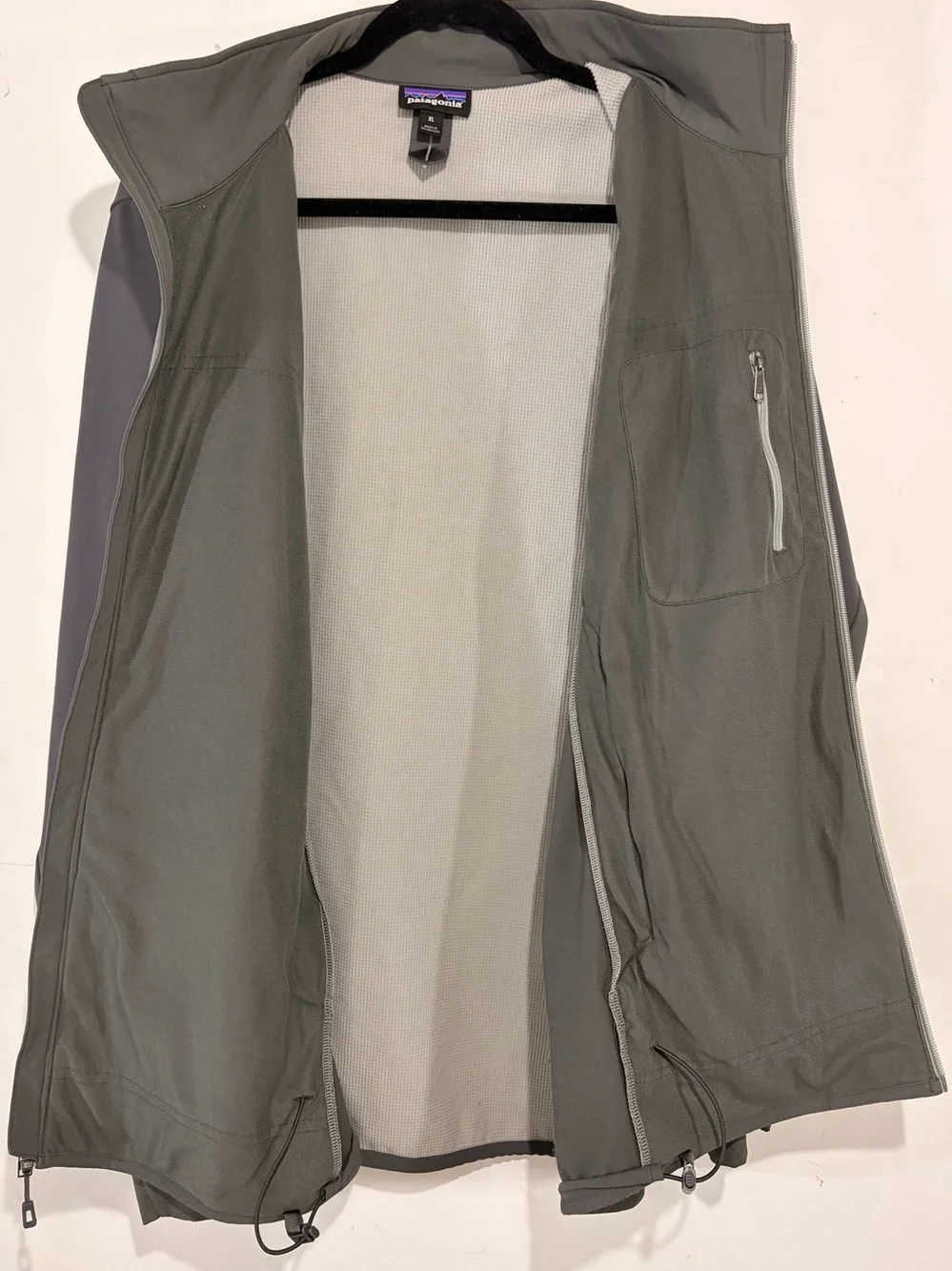 Patagonia Adze HYBRID Jacket Men’s XL Gray Softshell Polartec Windbloc